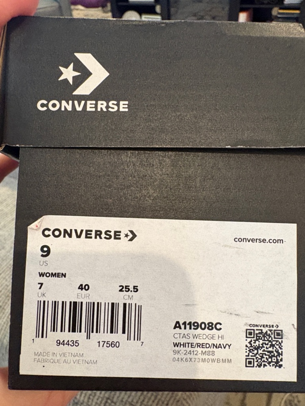 Converse Chuck Taylor All Star Classic Wedge Platform Women’s Size 9 White NIB - Picture 12 of 12